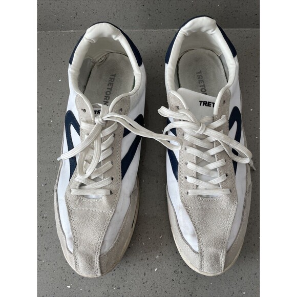 Tretorn - Rawlins - Size 10M - White/Cream Leather Casual/Athletic Mens - Picture 1 of 16